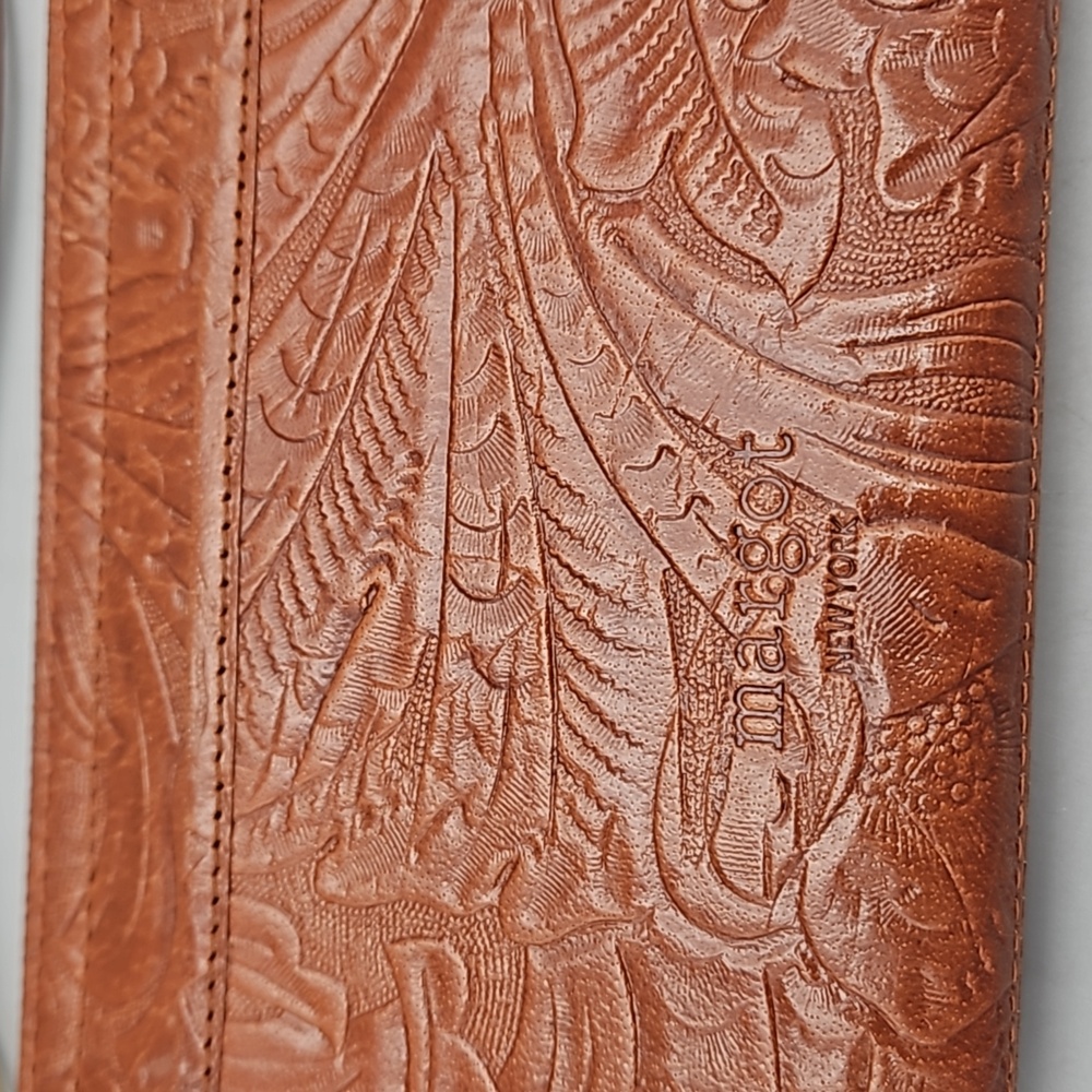 Margot New York Tooled Leather Wallet - Picture 2 of 11